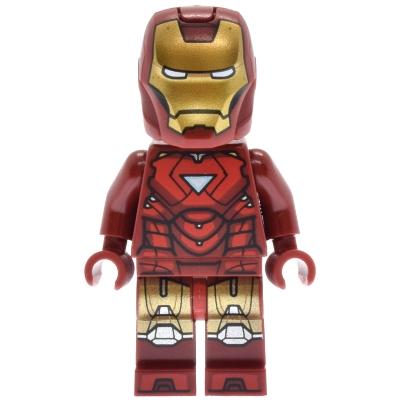Iron Man - Mark 6 Armor Large Helmet Visor Light Nougat Head - Minifigure - New