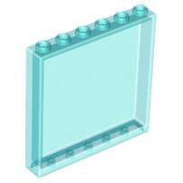 Panel 1 x 6 x 5 - Part - 59349 - Trans-Light Blue - used - Qty:2