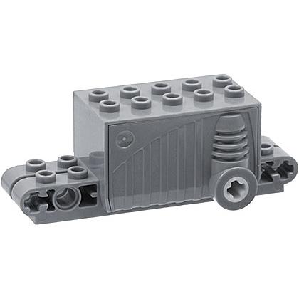 Pullback Motor 9 x 4 x 2 2/3 - Part - 47715c01 - Dark Bluish Gray - used - Qty:2