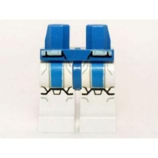 Hips and White Legs with SW Special Forces Commander Armor with Blue Stripes Pattern - Part - 970c01pb20 - Blue - used - Qty:1
