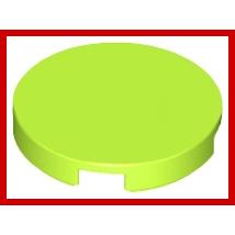 Tile Round 2 x 2 with Bottom Stud Holder - Part - 14769 - Yellow - new - Qty:10