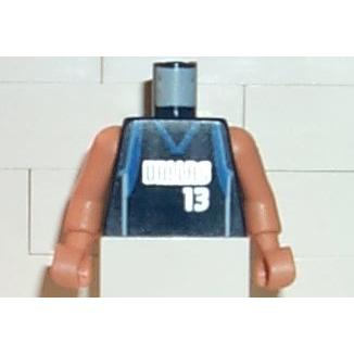 Torso NBA Dallas Mavericks #13 Pattern / Nougat NBA Arms - Part - 973bpb148c01 - Dark Blue - used - Qty:1