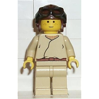 Anakin Skywalker (Brown Aviator Cap) - Minifigure - Used