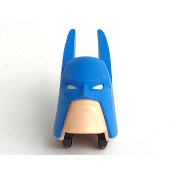 Large Figure Head Modified Super Heroes Batman with Light Nougat Face Pattern - Part - bb0542c01pb01 - Blue - used - Qty:1