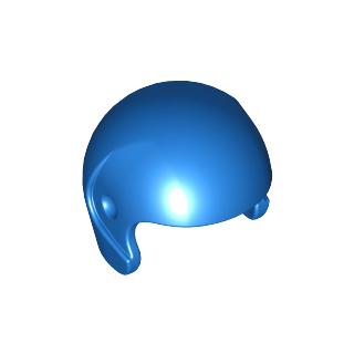 Minifigure Headgear Helmet Sports / Flight - Part - 93560 - Blue - used - Qty:1