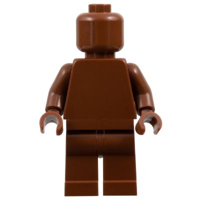 Plain Reddish Brown Torso Reddish Brown Legs Reddish Brown Head (Monochrome) - Minifigure - Used