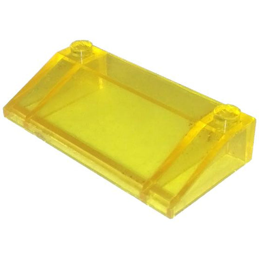 Slope 33 3 x 6 with Inner Walls - Part - 3939 - Trans-Yellow - used - Qty:1