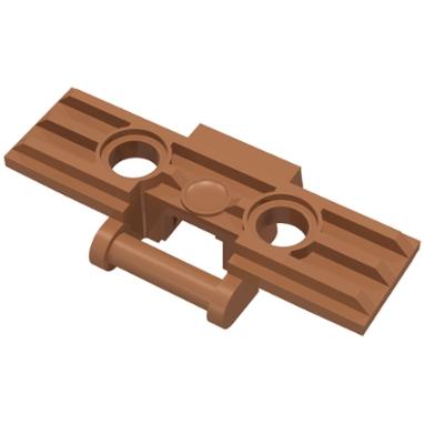 Technic Link Tread Wide with 2 Pin Holes - Part - 57518 - Dark Brown - used - Qty:9